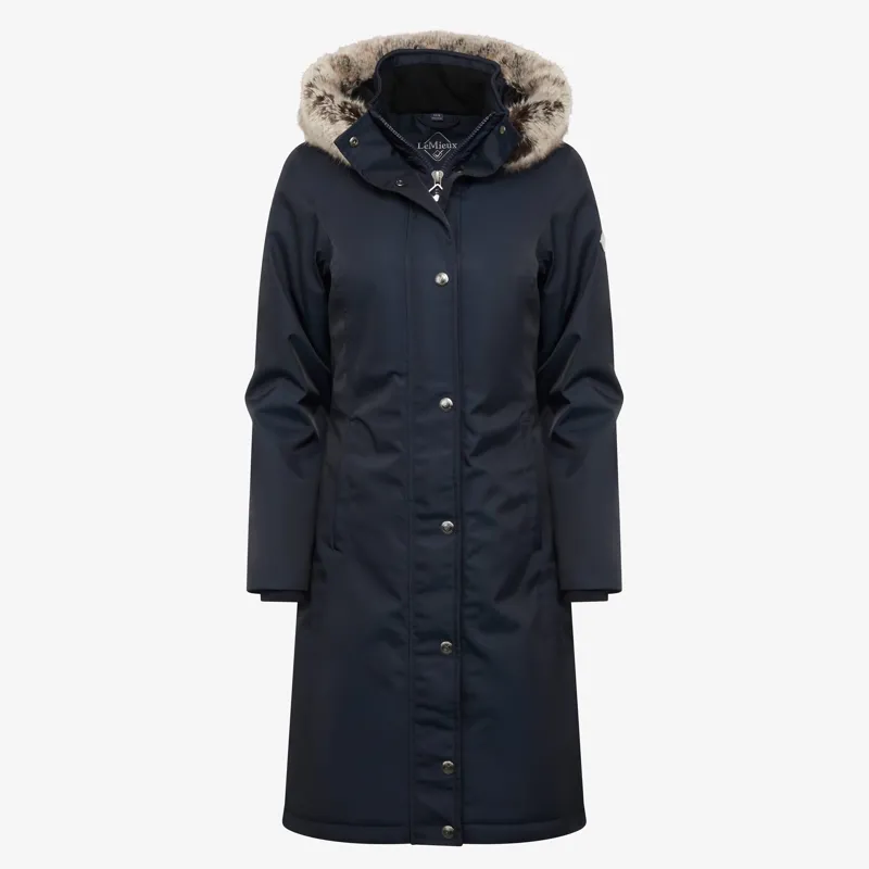 LeMieux Young Rider Long Waterproof Riding Coat - Navy